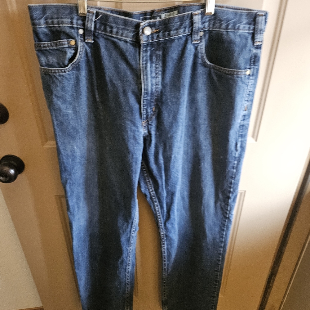 Mens Carhartt Traditional Fit 40x32 Work Jeans, Relaxed fit.